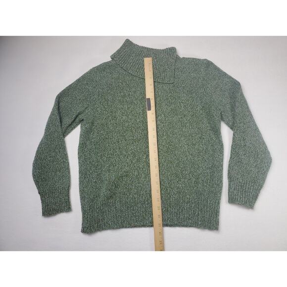 Appleseed's Women's Medium Green Cut Turtle Neck - Picture 2 of 9